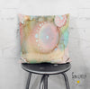 Abstract Throw Pillow 'Organic in Pastel'