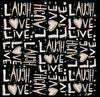 laugh love live tote bag