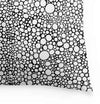 black white bubbles throw pillows