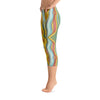 Abstract Capri leggings, Workout Pants 'Striped'
