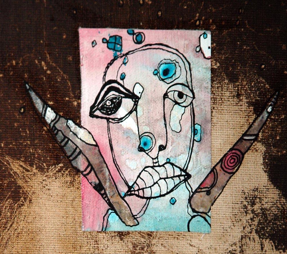 in pieces mixed media collage art