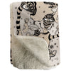 Thick Sherpa Fleece Blanket 'Stained 01'