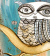 Giclee Art Print 'Surreal Owl I'