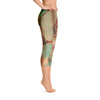 Abstract Capri leggings, Workout Pants 'Abstract Kiss'