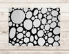 Area Rug 'BW Bubbles'