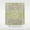 green-pink-hand-drawn-floral-shower-curtains