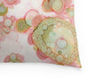 organic in pink abstract throw pillow