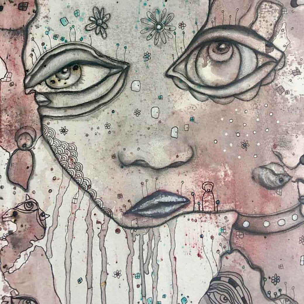 Original paper art 'On My Way'