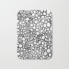 black-white-bubbles-bath-mats 2