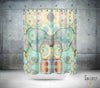 Abstract Shower Curtain 'Mermaid Tail'