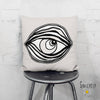 'EYE SEE YOU 03' REVERSIBLE Suede Pillow (2 PILLOWS IN ONE!)