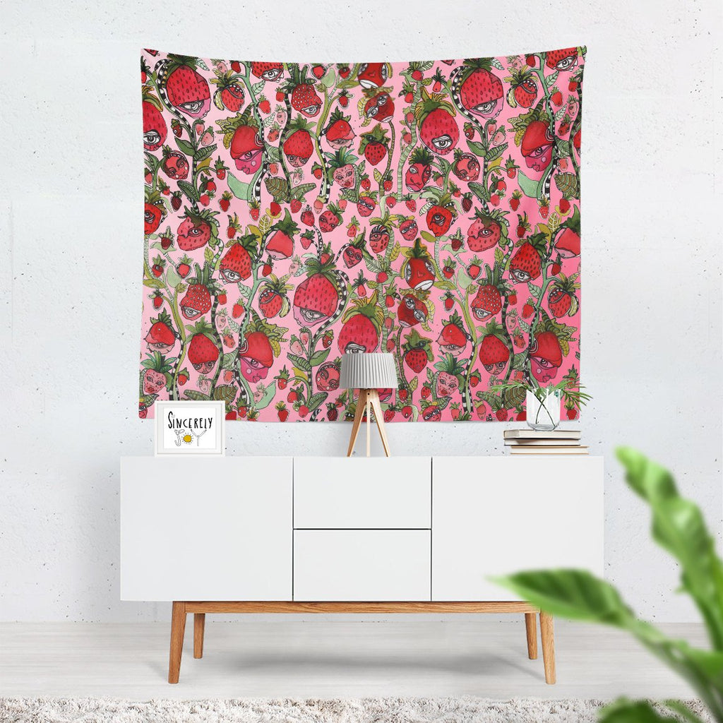 Pink wall hanging discount tapestry