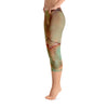 Abstract Capri leggings, Workout Pants 'Abstract Kiss'