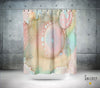 Abstract Shower Curtain 'Organic in Pastel'