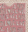 laugh love live pink fleece blanket