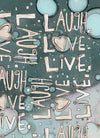 Blue Organic Live Love Laugh